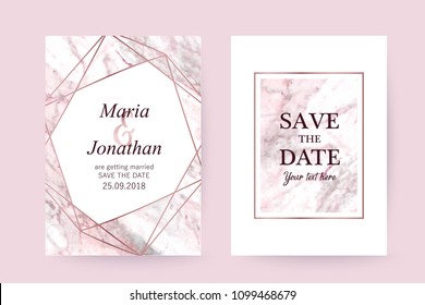 	
Marble  texture background with geometric frame and gold. Modern design for wedding card, invitation, birthday, cover, flyer, brochure. Luxury branding identity. Vector illustration.