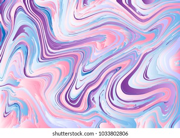 Marble texture background. Liquid marble texture abstract design. Natural watercolor marbling pattern. Fabric and gift wrapping paper design. Vector illustration