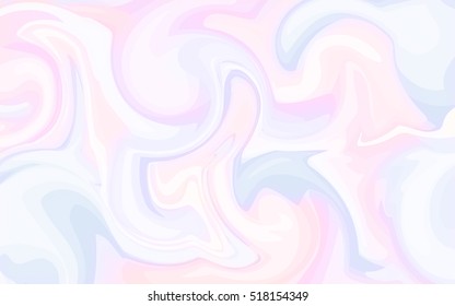 Marble texture background in pastel colors. Tender background with swirls. Marble effect. Vector illustration for your graphic design.