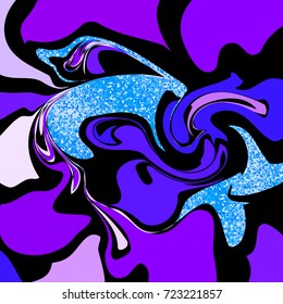 Marble texture background in purple colors. Violet background with swirls. Marble effect. Vector illustration for your graphic design.