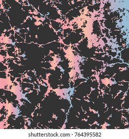 Marble texture blue and pink gradient on the black background. Template for design, banner, card. vector illustration. Good for poster, wallpaper, wedding invitation, poster