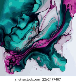 Diseño de textura de mármol, superficie de mármol multicolor colorida, líneas curvadas, fondo de diseño abstracto brillante - Ilustración vectorial