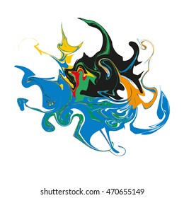 Marble texture. Different colors. Beautiful vector illustration for your design, print, background