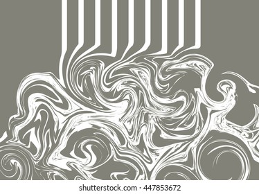 Marble texture, with effect wet stone. Background craft watercolor oil. liquid metal. Design wave illustration painting