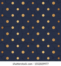 Marble texture with golden glitter. Elegant beautiful background with dots. Gold seamless pattern. Interesting design for gift pack, wallpaper, wrapping paper, wrapper, packaging, package, interior