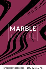 Marble Texture. Ink Splash. Colorful Fluid. Poster, Brochure, Invitation, Simple Design Presentation,  Magazine Cover, Catalog, Sale, Announcement. Gradient Vector Marble Texture. Size A4. 