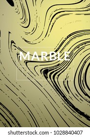 Marble Texture. Ink Splash. Colorful Fluid. Poster, Brochure, Invitation, Simple Design Presentation,  Business Card, Poster Design, Futurist Title Page. Gradient Vector Marble Texture. Size A4. 