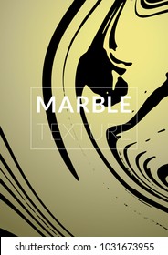 Marble Texture. Ink Splash. Colorful Fluid. Marble Textured Cool Cover, Party Flyers,  Business Card, Poster Design, Futurist Title Page. Gradient Vector Marble Texture. Size A4. 