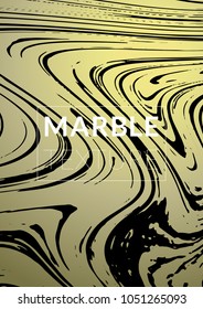Marble Texture. Ink Splash. Colorful Fluid. Marble Textured Cool Cover, Party Flyers,  Magazine Cover, Catalog, Sale, Announcement. Gradient Vector Marble Texture. Size A4. 