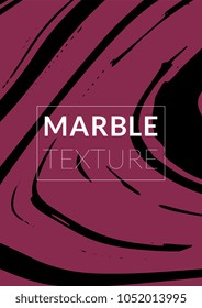 Marble Texture. Ink Splash. Colorful Fluid. Marble Textured Cool Cover, Party Flyers,  Magazine Cover, Catalog, Sale, Announcement. Gradient Vector Marble Texture. Size A4. 