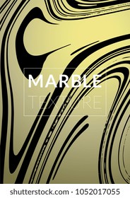 Marble Texture. Ink Splash. Colorful Fluid. Poster, Brochure, Invitation, Simple Design Presentation,  Magazine Cover, Catalog, Sale, Announcement. Gradient Vector Marble Texture. Size A4. 