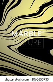 Marble Texture. Ink Splash. Colorful Fluid. Marble Textured Cool Cover, Party Flyers,  Business Card, Poster Design, Futurist Title Page. Gradient Vector Marble Texture. Size A4. 