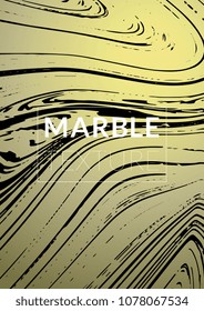 Marble Texture. Ink Splash. Colorful Fluid. Marble Textured Cool Cover, Party Flyers,  Business Card, Poster Design, Futurist Title Page. Gradient Vector Marble Texture. Size A4. 