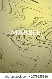 Marble Texture. Ink Splash. Colorful Fluid. Marble Textured Cool Cover, Party Flyers,  Business Card, Poster Design, Futurist Title Page. Gradient Vector Marble Texture. Size A4. 