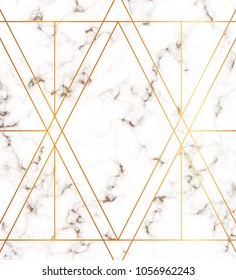 Marble texture with modern geometric gold lines pattern. Background for designs banner, card, flyer, invitation, party, birthday, wedding, placard, magazine, web
