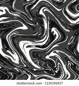 Marble texture seamless background. Abstract liquid fluid effect color pattern. Textile colorful seamless pattern cover, wrapping paper background. Ebru aqua ink painting on water. Vector. EPS 8.