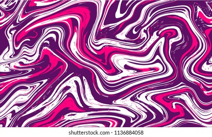 Marble texture seamless background. Abstract liquid fluid effect color pattern. Textile colorful seamless pattern cover, wrapping paper background. Ebru aqua ink painting on water. Vector. EPS 8