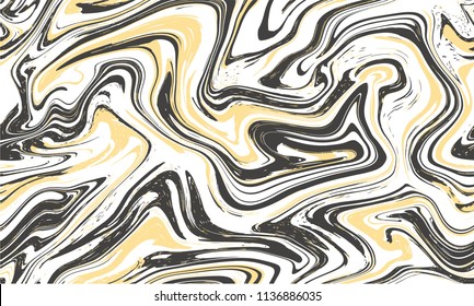 Marble texture seamless background. Abstract liquid fluid effect color pattern. Textile colorful seamless pattern cover, wrapping paper background. Ebru aqua ink painting on water. Vector. EPS 8.
