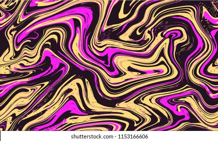 Marble texture seamless background. Abstract liquid fluid effect color pattern. Textile colorful seamless pattern cover, wrapping paper background. Ebru aqua ink painting on water. Vector. EPS 8