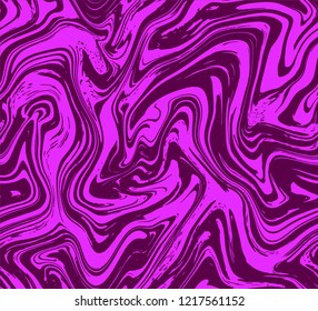 Marble texture seamless background. Abstract liquid fluid effect color pattern. Textile colorful seamless pattern cover, wrapping paper background. Ebru aqua ink painting on water. Vector. EPS 8