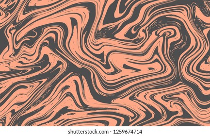 Marble texture seamless background. Abstract liquid fluid effect color pattern. Textile colorful seamless pattern cover, wrapping paper background. Ebru aqua ink painting on water. Vector. EPS 8