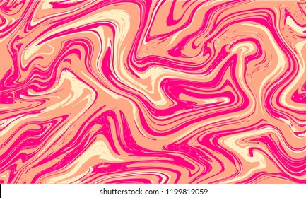 Marble texture seamless background.  Pink, violet, purple abstract pattern.  Vector background.   Ebru , aqua ink. Vector. Marble pattern.