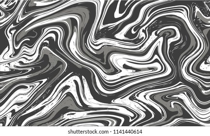 Marble texture seamless background.Abstract black and white pattern for floor,stone,wall,wrapping paper.Textile seamless pattern,business cover background.Ebru aqua ink painting on water.Vector