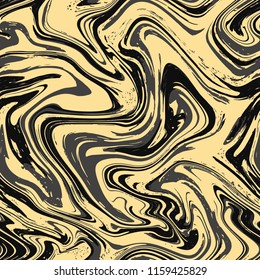 Marble texture seamless background.Abstract black and white pattern for floor,stone,wall,wrapping paper.Textile seamless pattern,business cover background.Ebru aqua ink painting on water.Vector