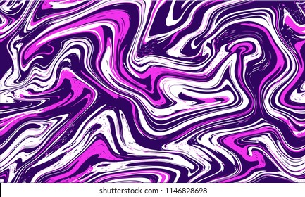 Marble texture seamless background.Pink,violet,purple abstract pattern.Seamless liquid fluid marbling flow effect for cover,fabric,textile,wrapping or print background.Ebru style,aqua ink.Vector