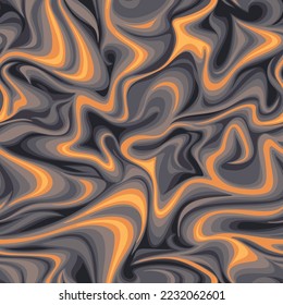 Marble texture seamless pattern. Abstract modern endless curve camo ornament for fabric and fashion textile print. Vector background.