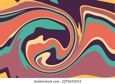 Marble texture. Set of patterns and textures. Template for text. Abstract horizontal background with colorful waves