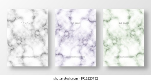 Textura de mármol Un conjunto de plantillas para el diseño de cubiertas, invitaciones, presentaciones, tarjetas de visita, carteles, informes anuales, volantes.