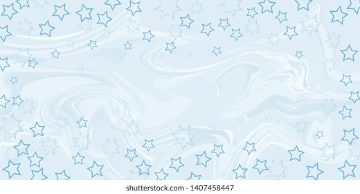 Marble texture. Stars on the marble texture. Stars. Scattered stars. Winding texture. Abstract background. Marble texture. Background for greeting card. Background for banner. Vector graphics