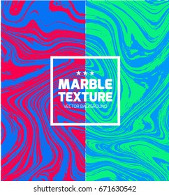 Marble texture vector illustration. Marbling trend background. Abstract