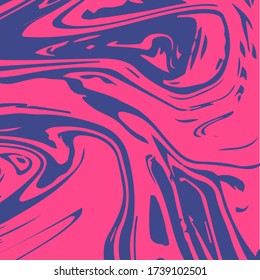 Marble Texture Vector Square Liquid Paint Background. Fluid Paint Suminagashi Modern Pattern for Ice Cream, Cosmetics Ads, Corporate Identity. Hipster Stone Marble Texture, Vivid Paint Splatter