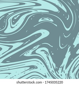 Marble Texture Vector Turquoise Liquid Paint Background. Fluid Paint Suminagashi Modern Pattern for Covers, Cosmetics Ads, Corporate Style. Hipster Stone Marble Texture, Neon Painting Splash