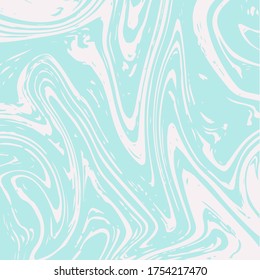 Marble Texture Vector Turquoise Liquid Paint Background. Fluid Paint Suminagashi Modern Pattern for Covers, Cosmetics Ads, Corporate Identity. Retro Stone Marble Texture, Faded Painting Splash