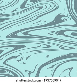 Marble Texture Vector Turquoise Liquid Ink Background. Fluid Paint Suminagashi Trendy Pattern for Invitation Cards, Banners, Corporate Identity. Vintage Stone Marble Texture, Fading Painting Splash