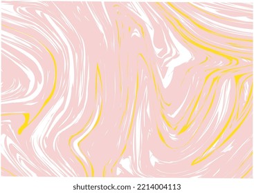 Marble textured background, pink and gold colors marbling, gold glitter lines elements. Mild liquid flow.Psychedelic wavy.