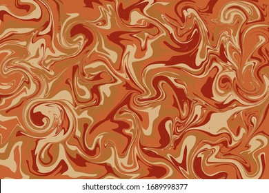 Mármol texturado en fondo marrón, naranja, rojo (Vector)