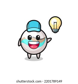 marble toy character cartoon getting the idea , cute design