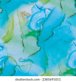 Marble Vector Ink. Blue Geode Elegant Texture. Foil Marble Background. Golden Canvas. Green Seamless Watercolor. Gold Art Paint. Water Color Background. Vector Abstract Template. Copper Alcohol Ink.