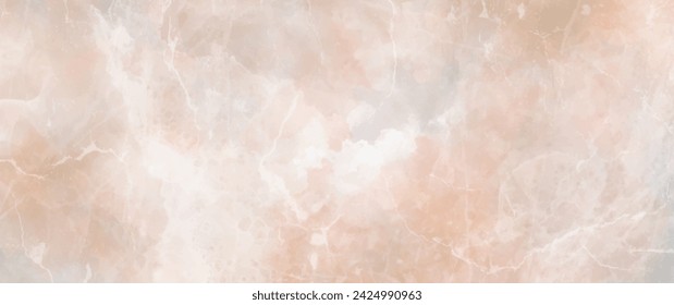 Marble vector texture background. Granite. Stone. Hand drawn pink grey abstract illustration for background, cover, interior decor. Grunge watercolor surface. Template for design interior.