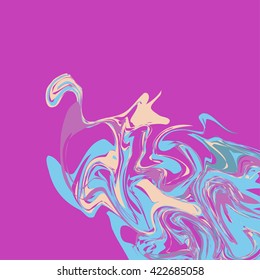 Marble vector texture, marbling abstract background illustration, marbling watercolor colorful ink.