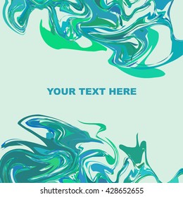 Marble vector texture, marbling abstract background illustration, marbling watercolor colorful ink.