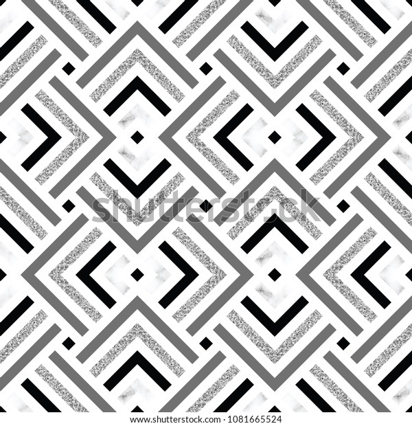 Marble Vector Tiles Texture Black White Stock Vector (royalty Free 