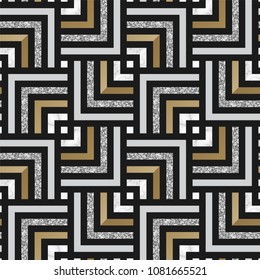 Marble Vector Tiles Texture with Gold and Glitter. Luxury Pattern for Background and Design Element