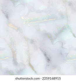 Marble Water Color. Light Marble Background. Blue Abstract Watercolor. Gold Wall Floor. Luxury Abstract Repeat. Lilac Alcohol Ink Watercolor. Gold Alcohol Ink Marble. Blue Wall Seamless Repeat.