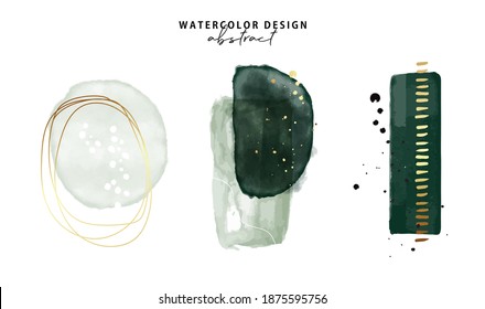 Marble watercolor emerald green parint, Emerald Minimalist  background. Gold foil texture art. Resins artwork 2021. Graphic painting frame  Vector