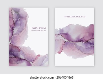 Marble Watercolor Vintage Card Presentation, Flyer, Invitation Card, Template Design